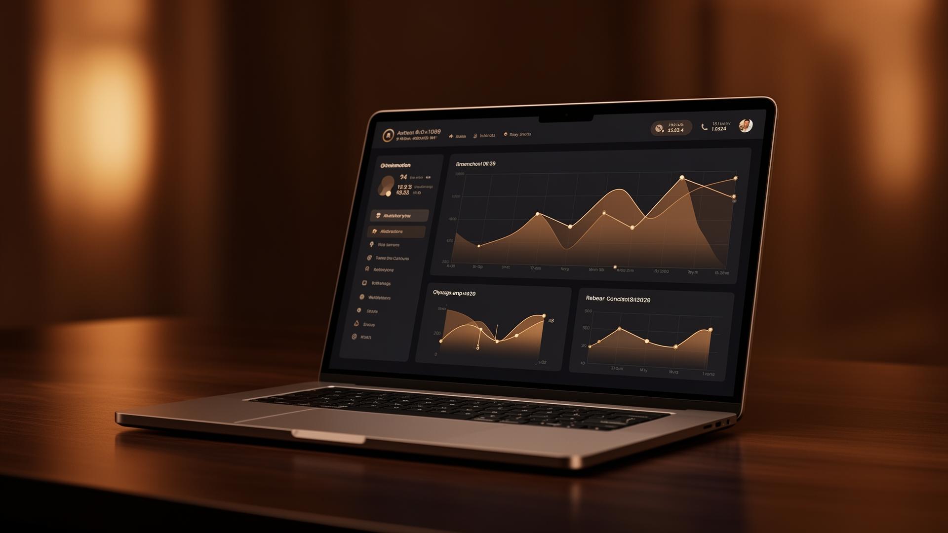 Dashboard fintech moderno